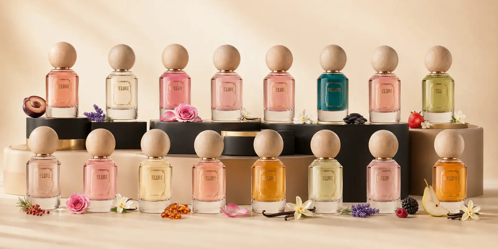 All sixteen Vielure fragrances